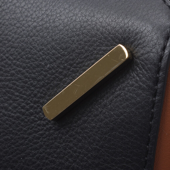 Loewe Puzzle Bag Brown Black Tweed Leather Handbag - Picture 8 of 9